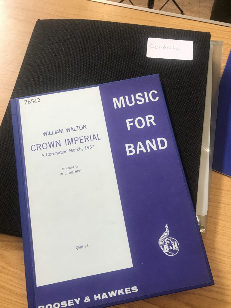 Conductors score for William Walton's Crown Imperial.